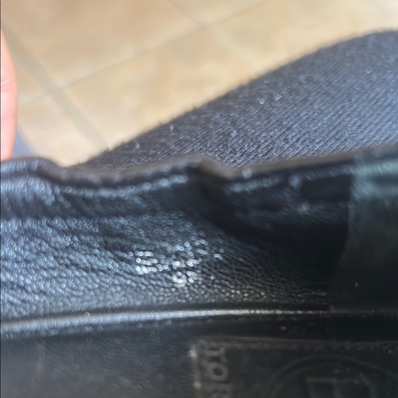 Tory Burch Black Leather Loafers with Gold Hardware - Picture 9 of 9